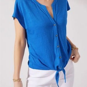 Tommy Bahama Linnea Vneck short sleeve women’s top